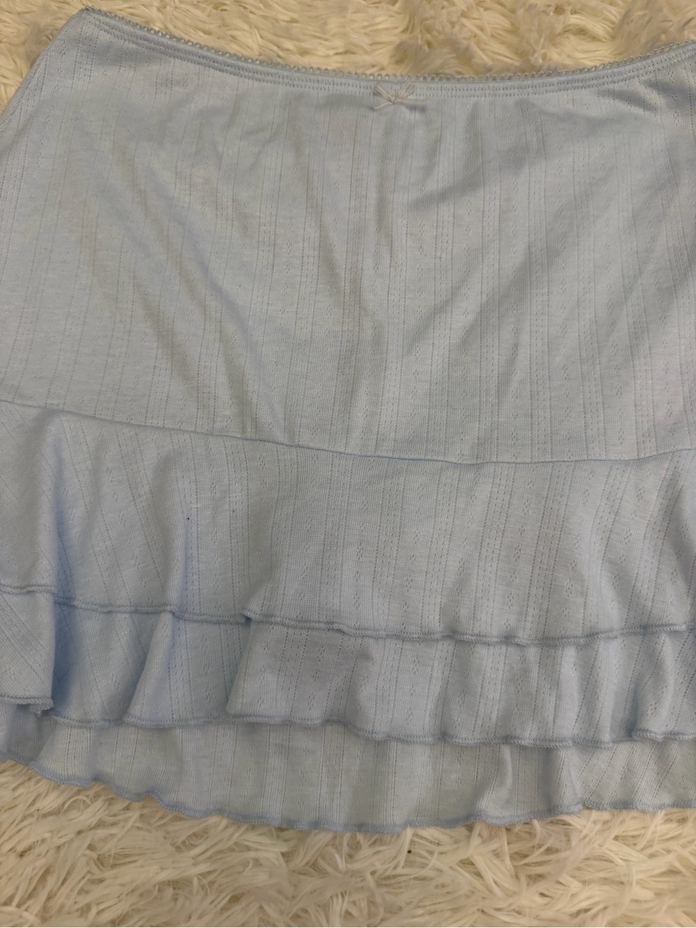 wild fable Light Blue Ruffle Mini Skirt - Picture 2 of 5